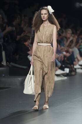 Sept. 18, 2015 - Madrid, Madrid, Spain - A model showcases designs by Duyos on the runway at the Duyos show during Mercedes-Benz Fashion Week Madrid Spring Summer 2016 at Ifema on September 18, 2015 in Madrid, Spain. Madrid Spain  - ZUMAn230