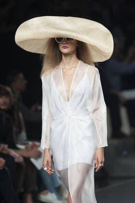 Sept. 18, 2015 - Madrid, Madrid, Spain - A model showcases designs by Duyos on the runway at the Duyos show during Mercedes-Benz Fashion Week Madrid Spring Summer 2016 at Ifema on September 18, 2015 in Madrid, Spain. Madrid Spain  - ZUMAn230