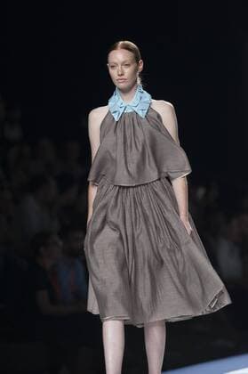 Sept. 18, 2015 - Madrid, Madrid, Spain - A model showcases designs by Devota & Lomba on the runway at the Ailanto show during Mercedes-Benz Fashion Week Madrid Spring Summer 2016 at Ifema on September 18, 2015 in Madrid, Spain. Madrid Spain  - ZUMAn230