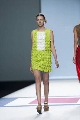 Sept. 18, 2015 - Madrid, Madrid, Spain - A model showcases designs by Devota & Lomba on the runway at the Ailanto show during Mercedes-Benz Fashion Week Madrid Spring Summer 2016 at Ifema on September 18, 2015 in Madrid, Spain. Madrid Spain  - ZUMAn230