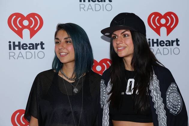 Krewella arrives in the press room for the iHeartRadio Music Festival at the MGM Grand Hotel in Las Vegas, Nevada on September 18, 2015.  LAV20150918009 JAMESxATOA