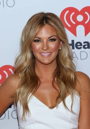 Becca Tilley arrives in the press room for the iHeartRadio Music Festival at the MGM Grand Hotel in Las Vegas, Nevada on September 18, 2015.  LAV20150918044 JAMESxATOA