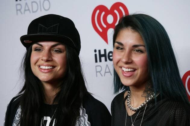 Krewella arrives in the press room for the iHeartRadio Music Festival at the MGM Grand Hotel in Las Vegas, Nevada on September 18, 2015.  LAV20150918013 JAMESxATOA
