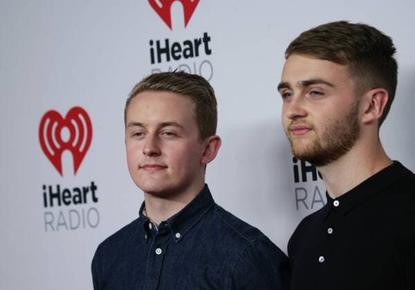 Disclosure arrives in the press room for the iHeartRadio Music Festival at the MGM Grand Hotel in Las Vegas, Nevada on September 18, 2015.  LAV20150918016 JAMESxATOA