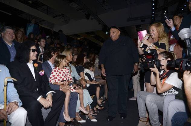 Gene Simmons (Kiss) und King Africa bei der Francis Montesinos Fashion Show auf der Mercedes-Benz Fashion Week Madrid Spring Summer 2016. Madrid, 18.09.20156 Gene Simmons (Kiss), King Ãfrica 