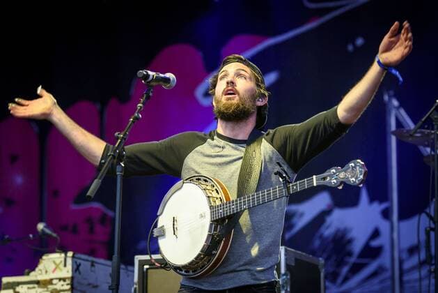 Sept. 18, 2015 - American folk rock band from Concord, North Carolina, THE AVETT BROTHERS performed a sold out show at TURF Music Festival in Toronto. In picture: CONOR OBERST,.LANDON HEDGES,.MATT BAUM,.DENVER DALLEY,.IAN MCELROY - ZUMAm154