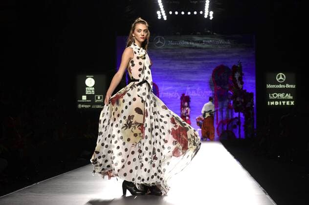 Model bei der Francis Montesinos Fashion Show auf der Mercedes-Benz Fashion Week Madrid Spring Summer 2016. Madrid, 18.09.2015 Montesinos Model 
