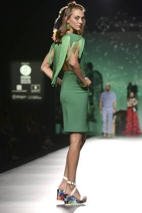 Model bei der Francis Montesinos Fashion Show auf der Mercedes-Benz Fashion Week Madrid Spring Summer 2016. Madrid, 18.09.2015 Montesinos Model 