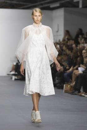 London, UK. 18 09 2015. London Fashion Week runway show of designer Bora Aksu at the BFC Show Space in Brewer Street. London Fashion Week, Bora Aksu, London, UK 