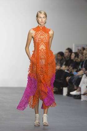 London, UK. 18 09 2015. London Fashion Week runway show of designer Bora Aksu at the BFC Show Space in Brewer Street. London Fashion Week, Bora Aksu, London, UK 