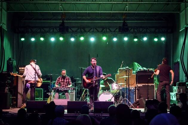 Sept. 18, 2015 - American singer, songwriter, and guitarist CHARLES ALLEN CHUCK RAGAN performed a sold out show at TURF Music Festival in Toronto. In picture: CHUCK RAGAN,JON GAUNT, JOE GINSBERG, TODD BEENE, DAVID HIDALGO JR. - ZUMAm154