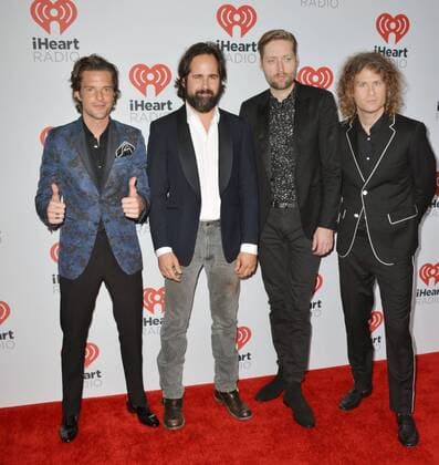 Las Vegas, Nevada, United States of America - Music group The Killers attend the 2015 iHeartRadio Music Festival on September 18, 2015 at MGM Grand Arena in Las Vegas, Nevada. Las Vegas United States of America - ZUMAt114