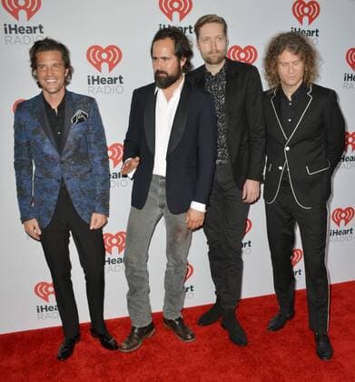 Las Vegas, Nevada, United States of America - Music group The Killers attend the 2015 iHeartRadio Music Festival on September 18, 2015 at MGM Grand Arena in Las Vegas, Nevada. Las Vegas United States of America - ZUMAt114