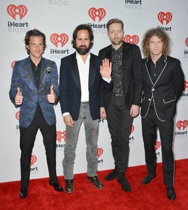 Las Vegas, Nevada, United States of America - Music group The Killers attend the 2015 iHeartRadio Music Festival on September 18, 2015 at MGM Grand Arena in Las Vegas, Nevada. Las Vegas United States of America - ZUMAt114