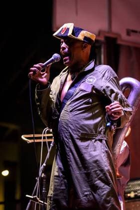 Sept. 18, 2015 - American rock band FISHBONE from Los Angeles, California, which plays a fusion of ska, punk rock, funk, hard rock and soul, performed a sold out show at TURF Music Festival in Toronto. In picture: ANGELO MOORE,JOHN NORWOOD FISHER,WALTER A. KIBBY II,JOHN STEWARD,ROCKY GEORGE,JAY ARMANT,PAUL HAMPTON - ZUMAm154