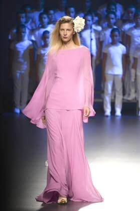 Model bei der Duyos Fashion Show auf der Mercedes-Benz Fashion Week Madrid Spring Summer 2016. Madrid, 18.09.2015 Duyos Model 