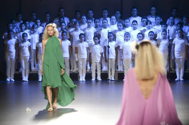 Models bei der Duyos Fashion Show auf der Mercedes-Benz Fashion Week Madrid Spring Summer 2016. Madrid, 18.09.2015 Duyos Model 