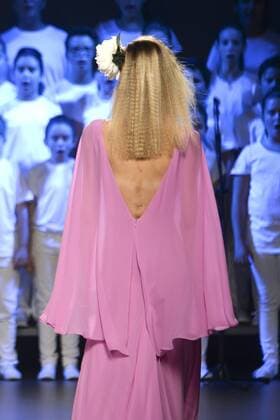 Model bei der Duyos Fashion Show auf der Mercedes-Benz Fashion Week Madrid Spring Summer 2016. Madrid, 18.09.2015 Duyos Model 