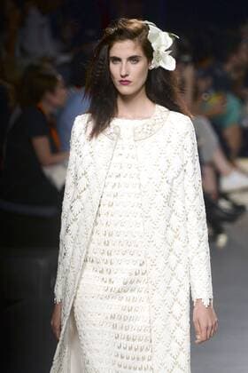 Model bei der Duyos Fashion Show auf der Mercedes-Benz Fashion Week Madrid Spring Summer 2016. Madrid, 18.09.2015 Duyos Model 