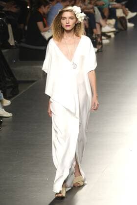 Model bei der Duyos Fashion Show auf der Mercedes-Benz Fashion Week Madrid Spring Summer 2016. Madrid, 18.09.2015 Duyos Model 