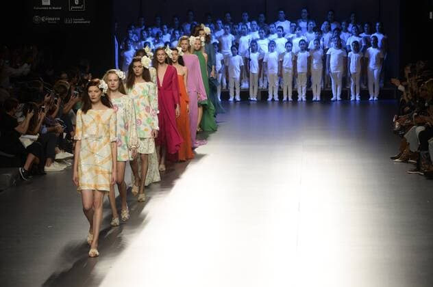 Models bei der Duyos Fashion Show auf der Mercedes-Benz Fashion Week Madrid Spring Summer 2016. Madrid, 18.09.2015 Duyos Model 