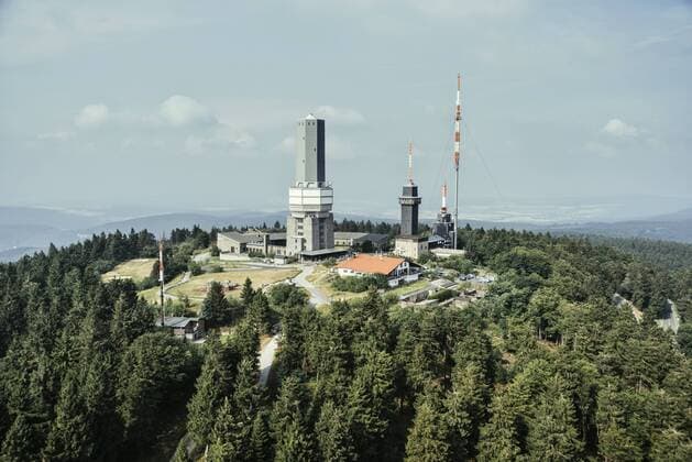 Germany, Hesse, Schmitten, Grosser Feldberg, aerial view  IPF000241