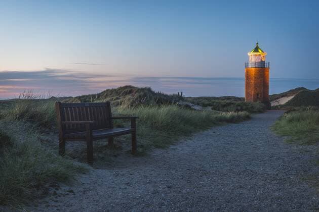 Germany, Sylt, Kampen, view to cross light  KEBF000236