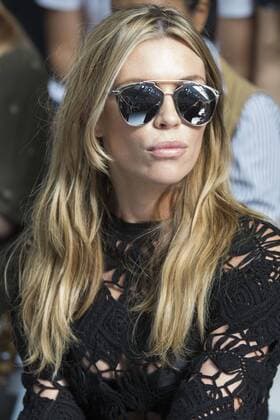 London, UK. 19 09 2015. Model Abbey Clancy attends the Sibling fashion show at London Fashion Week. London Fashion Week, Sibling, London, UK 