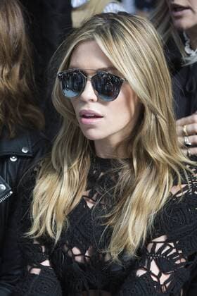 London, UK. 19 09 2015. Model Abbey Clancy attends the Sibling fashion show at London Fashion Week. London Fashion Week, Sibling, London, UK 