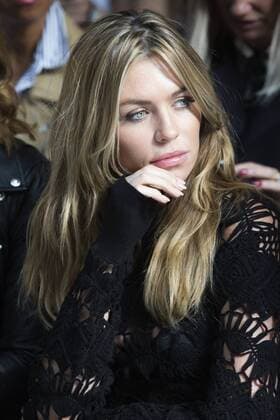 London, UK. 19 09 2015. Model Abbey Clancy attends the Sibling fashion show at London Fashion Week. London Fashion Week, Sibling, London, UK 