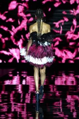 Model bei der Andres Sarda Fashion Show auf der Mercedes-Benz Fashion Week Madrid Spring Summer 2016. Madrid, 19.09.2015 Andres Sarda Model 