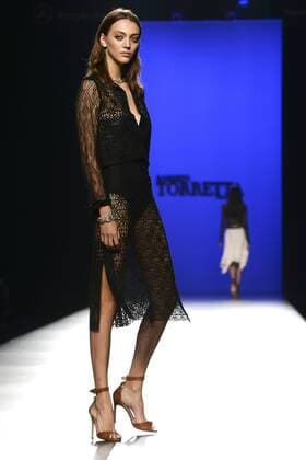 Model bei der Roberto Torretta Fashion Show auf der Mercedes-Benz Fashion Week Madrid Spring Summer 2016. Madrid, 19.09.2015 Roberto Torretta Model 