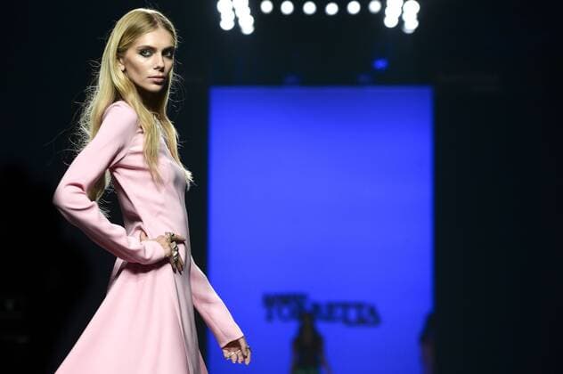 Model bei der Roberto Torretta Fashion Show auf der Mercedes-Benz Fashion Week Madrid Spring Summer 2016. Madrid, 19.09.2015 Roberto Torretta Model 