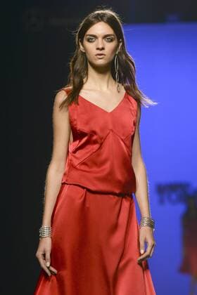 Model bei der Roberto Torretta Fashion Show auf der Mercedes-Benz Fashion Week Madrid Spring Summer 2016. Madrid, 19.09.2015 Roberto Torretta Model 