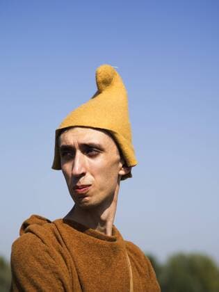 Sept. 19, 2015 - Enactors in the Gali cap -- In the historical festival Civilization in Kiev, Ukraine have been replicated the history of revolutions, way of life and the atmosphere of centuries since antiquity and the middle of the twentieth century - ZUMAg154