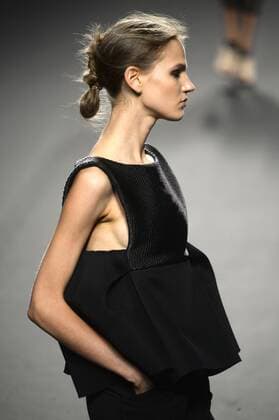 Model bei der Amaya Arzuaga Fashion Show auf der Mercedes-Benz Fashion Week Madrid Spring Summer 2016. Madrid, 19.09.2015 Amaya Arzuaga Model 