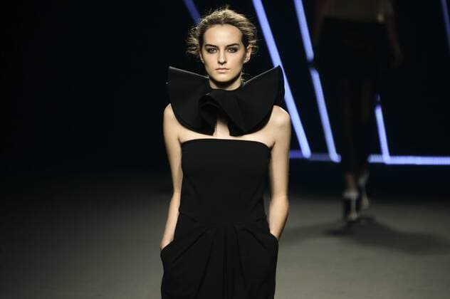 Model bei der Amaya Arzuaga Fashion Show auf der Mercedes-Benz Fashion Week Madrid Spring Summer 2016. Madrid, 19.09.2015 Amaya Arzuaga Model 