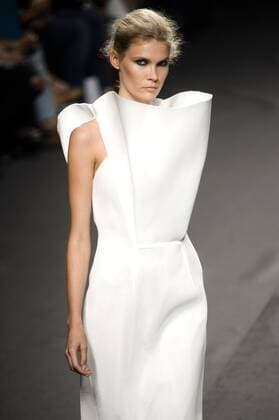 Model bei der Amaya Arzuaga Fashion Show auf der Mercedes-Benz Fashion Week Madrid Spring Summer 2016. Madrid, 19.09.2015 Amaya Arzuaga Model 