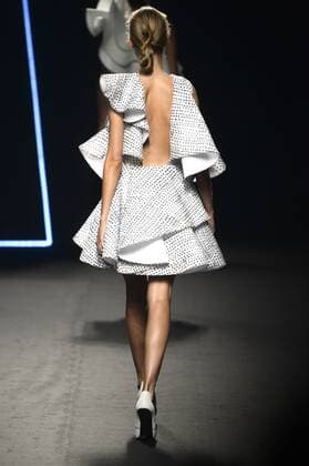 Model bei der Amaya Arzuaga Fashion Show auf der Mercedes-Benz Fashion Week Madrid Spring Summer 2016. Madrid, 19.09.2015 Amaya Arzuaga Model 