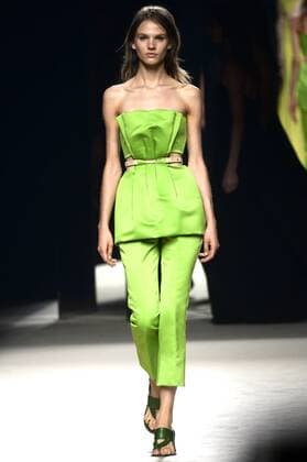 Model bei der Juanjo Oliva Fashion Show auf der Mercedes-Benz Fashion Week Madrid Spring Summer 2016. Madrid, 19.09.2015 Juanjo Oliva Model 