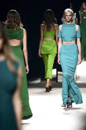 Models bei der Juanjo Oliva Fashion Show auf der Mercedes-Benz Fashion Week Madrid Spring Summer 2016. Madrid, 19.09.2015 Juanjo Oliva Models 