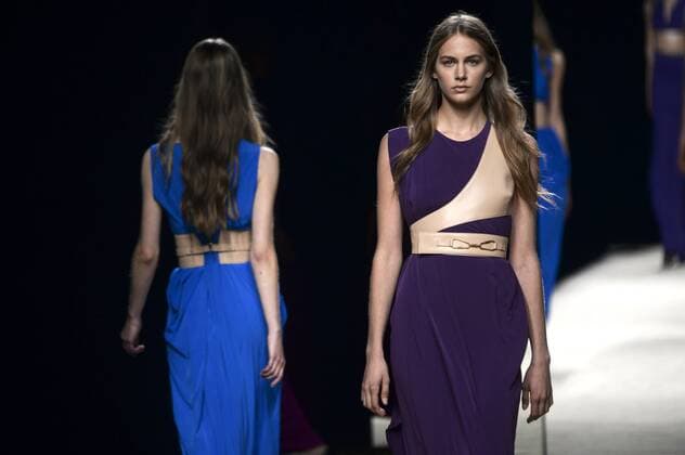 Models bei der Juanjo Oliva Fashion Show auf der Mercedes-Benz Fashion Week Madrid Spring Summer 2016. Madrid, 19.09.2015 Juanjo Oliva Models 