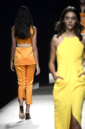 Models bei der Juanjo Oliva Fashion Show auf der Mercedes-Benz Fashion Week Madrid Spring Summer 2016. Madrid, 19.09.2015 Juanjo Oliva Models 