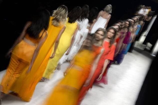 Models bei der Juanjo Oliva Fashion Show auf der Mercedes-Benz Fashion Week Madrid Spring Summer 2016. Madrid, 19.09.2015 Juanjo Oliva Models 