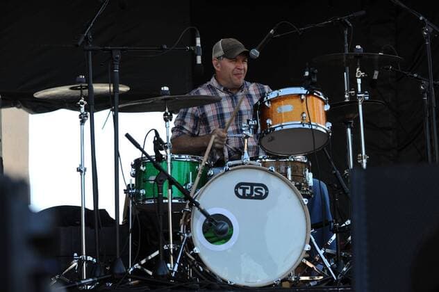 Sep. 18, 2015 - Del Mar, CA, United States of America - September 18, 2015 - PF Nash drummer for Roger Clyne and the Peacemakers at KAABOO Del Mar Music Festival at the Del Mar Race Track and Fair Grounds in Del Mar, California Del Mar United States of America - ZUMAi88_
