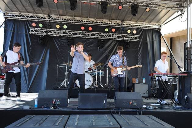 Sep. 18, 2015 - Del Mar, CA, United States of America - September 18, 2015 - Undecided Future opens the event at KAABOO Del Mar Music Festival at the Del Mar Race Track and Fair Grounds in Del Mar, California Del Mar United States of America - ZUMAi88_