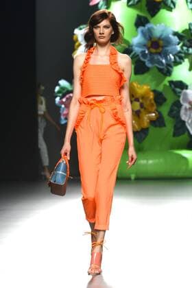 Model bei der Ana Locking Fashion Show auf der Mercedes-Benz Fashion Week Madrid Spring Summer 2016. Madrid, 19.09.2015 Ana Locking Model 