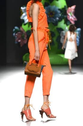 Model bei der Ana Locking Fashion Show auf der Mercedes-Benz Fashion Week Madrid Spring Summer 2016. Madrid, 19.09.2015 Ana Locking Model 