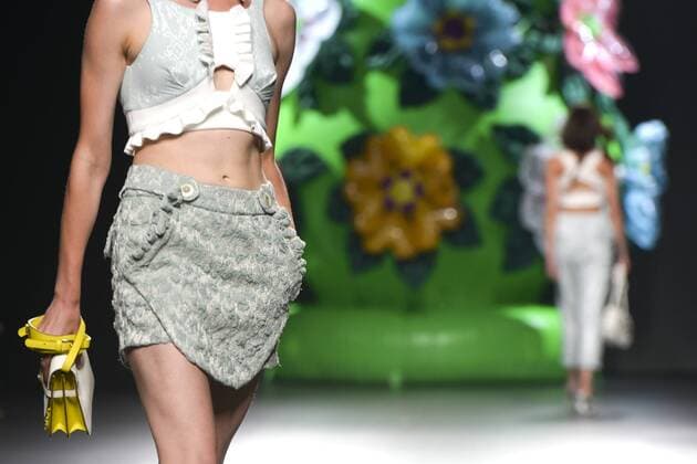 Model bei der Ana Locking Fashion Show auf der Mercedes-Benz Fashion Week Madrid Spring Summer 2016. Madrid, 19.09.2015 Ana Locking Model 