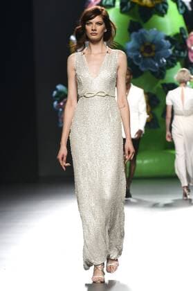 Model bei der Ana Locking Fashion Show auf der Mercedes-Benz Fashion Week Madrid Spring Summer 2016. Madrid, 19.09.2015 Ana Locking Model 
